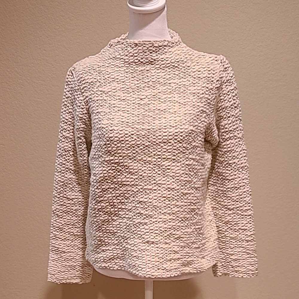 Club Monaco Cream Textured Sweater Size SP
